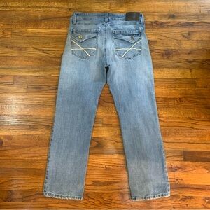 TK AXEL Denim Blue Jean Pants
34 x 32
Slim Boot Cut Fit
Distressed Worn Conditio